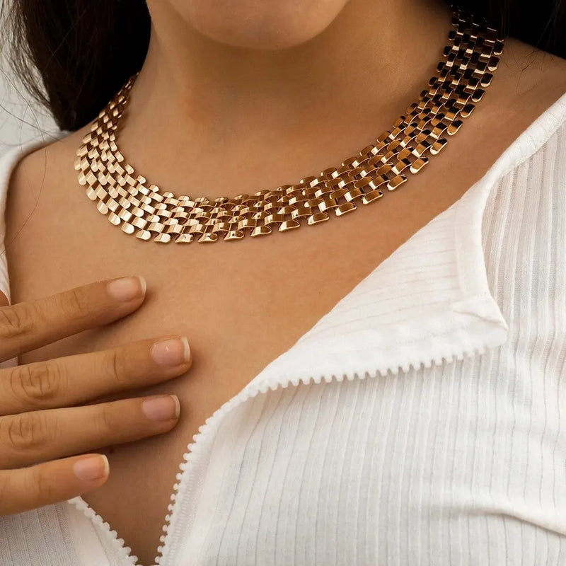 Chunky Cuban Link Necklace & Bracelet Set