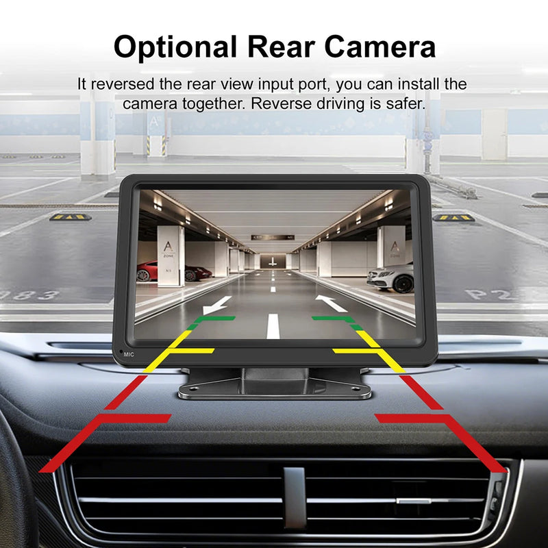 7-Inch Portable Wireless CarPlay & Android Auto Display