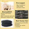 Extensiones de Cabello Crochet Sin Nudos con Onda Profunda