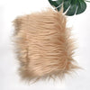Light beige soft faux fur fabric for DIY sewing, doll hair, and cosplay