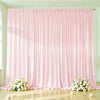 Shimmering Satin Backdrop Curtain Panels