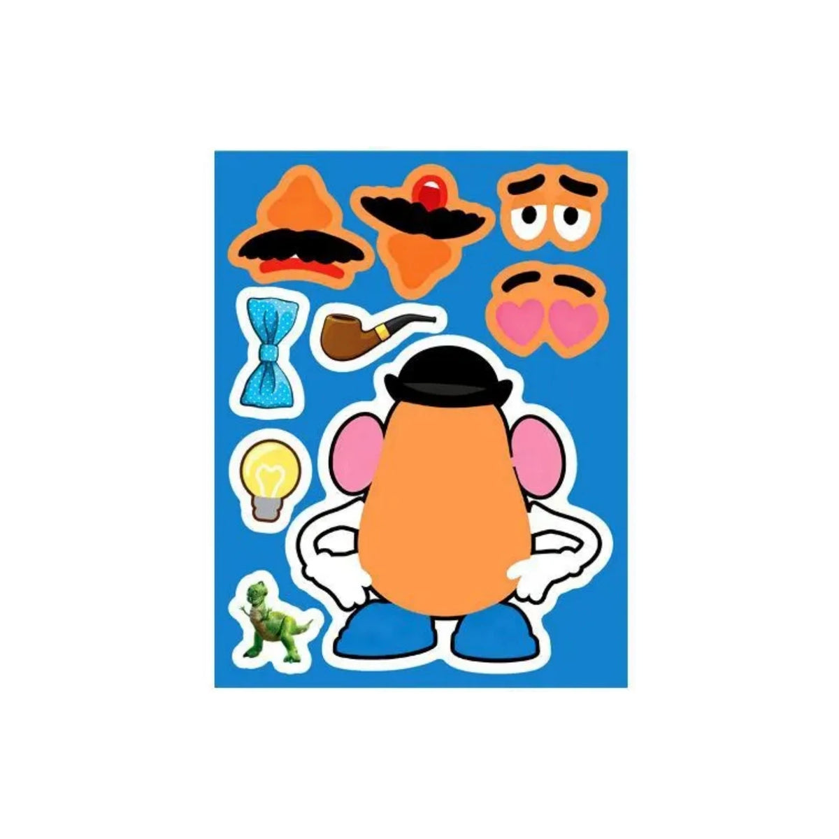 A colorful illustration featuring characters from Toy Story: Woody, Buzz Lightyear, and other friends.