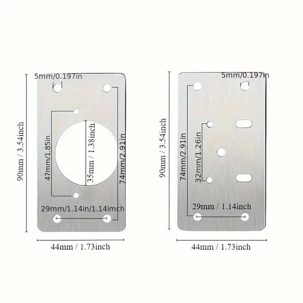 Stainless Steel Cabinet Hinge Repair Plate