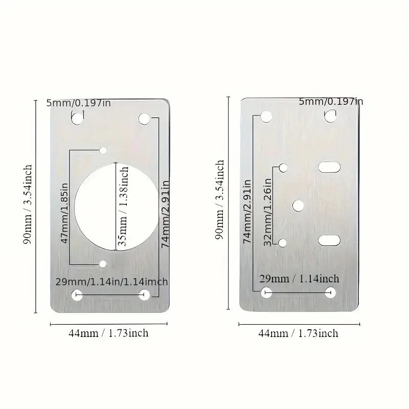 Stainless Steel Cabinet Hinge Repair Plate