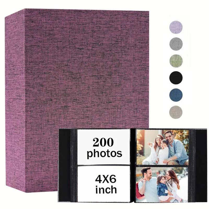 Linen Photo Album with 4x6 Sleeves