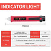 A red indicator light pen used as a non-contact AC voltage detector with an adjustable range.