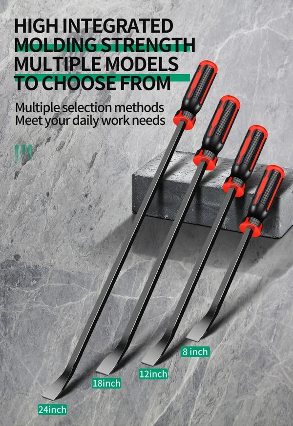 Heavy-Duty Pry Bar with Strike Cap and Nail Puller