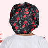 Floral Print Satin Sleep Bonnet – Double Layer Hair Protector