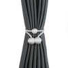 Magnetic Curtain Tiebacks with Decorative Ball Buckle