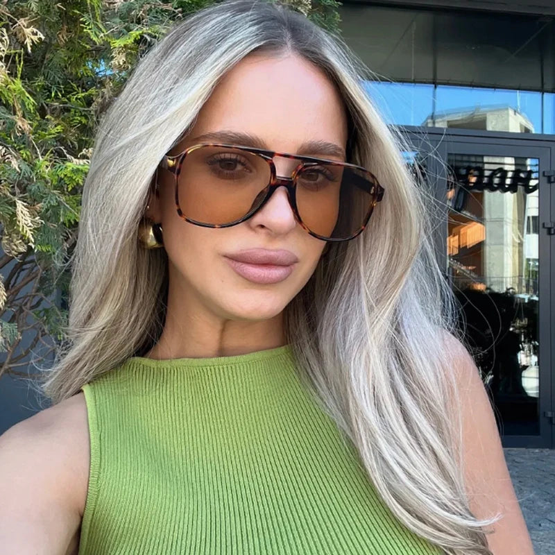 Gradient Lens Square Sunglasses