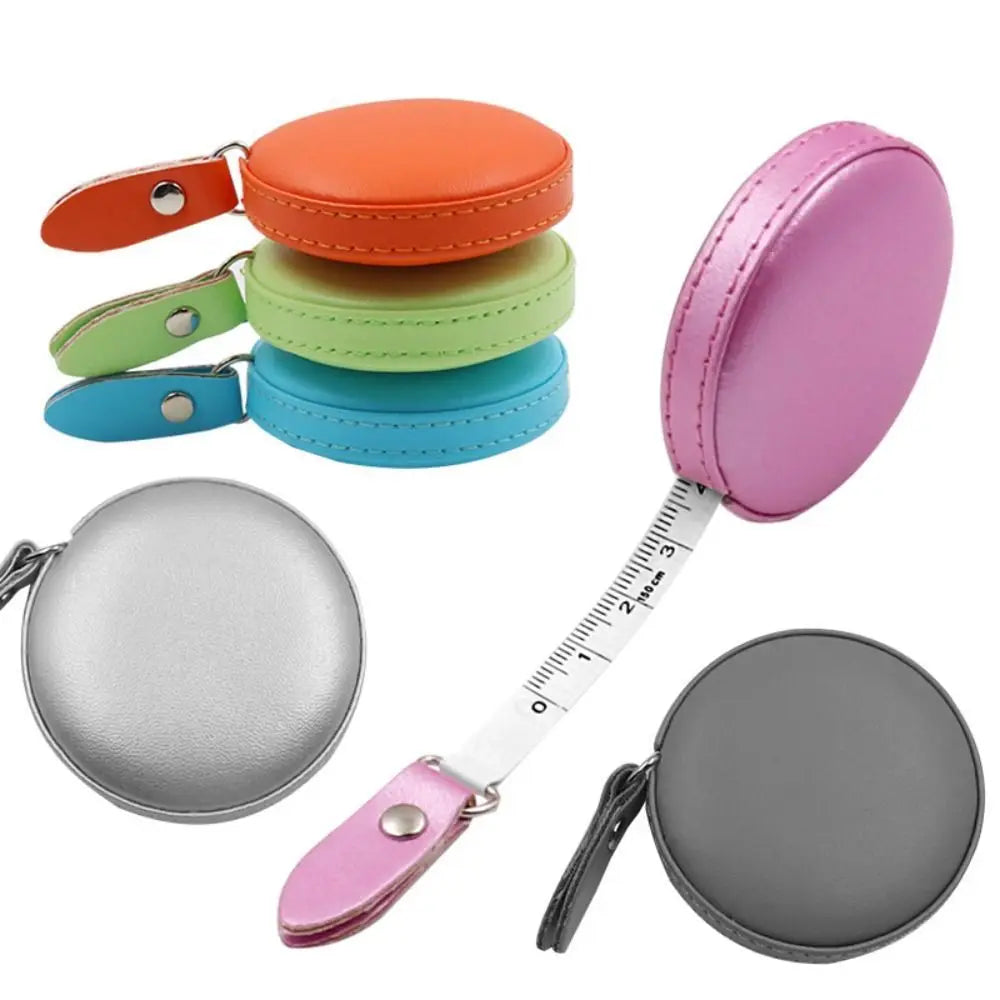 Retractable Leather Measuring Tape with Dual-Scale Markings