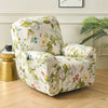 Printed Recliner Cover with Side Pocket — 4-Piece Set