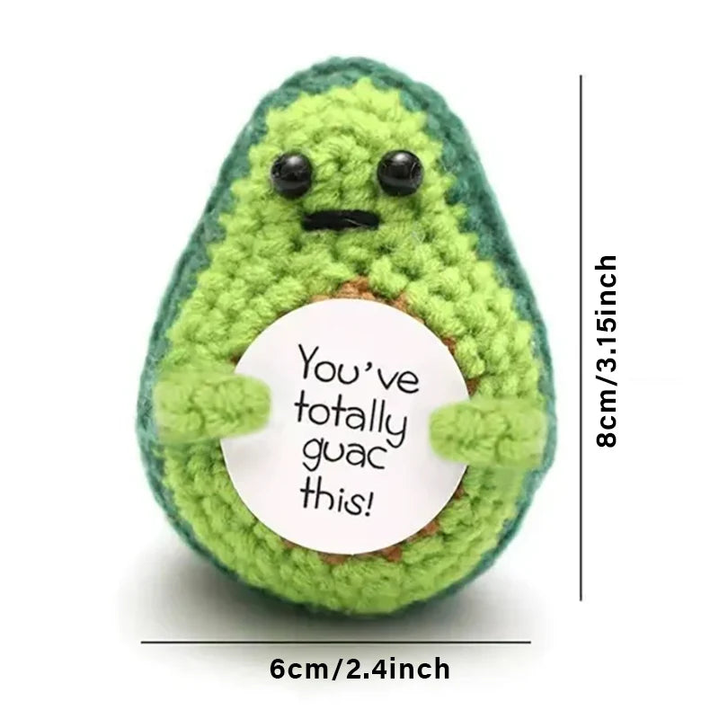 Handmade Crochet Amigurumi Doll with Love and Encouragement