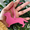 PU Leather Dachshund & Bulldog Keychain