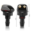 Dual-Outlet Windshield Washer Nozzle Set