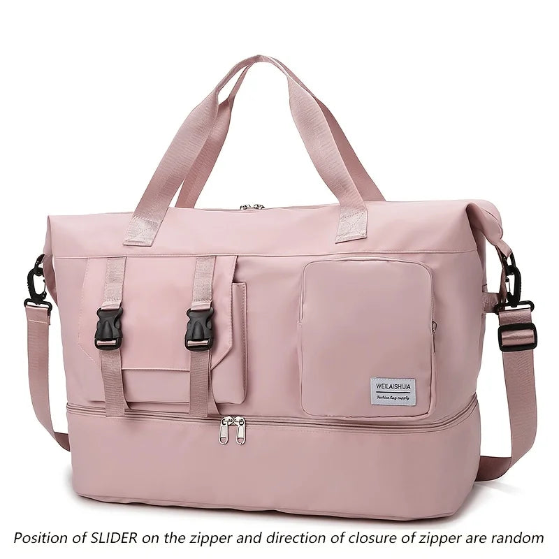 Spacious Travel Duffel Bag with Shoe Compartment