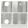 Stainless Steel Hinge Repair Plate Set for Cabinet Doors