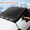 Black magnetic windshield cover with clear shields for car snow shield protection