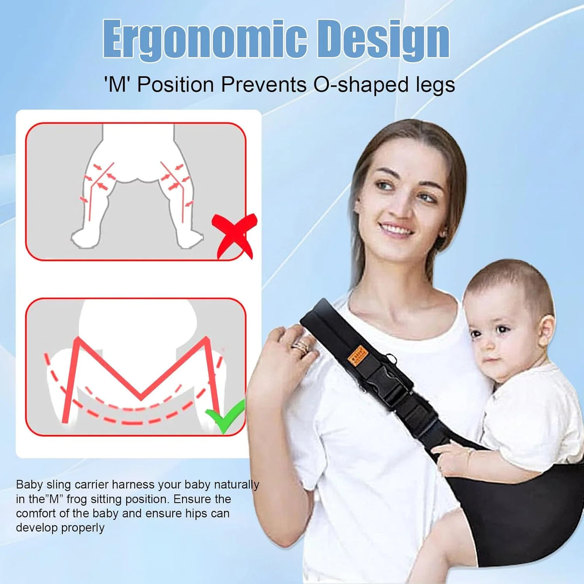 Adjustable Cotton Baby Sling Carrier