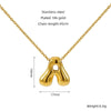Personalized Initial Letter Necklace in Stainless Steel