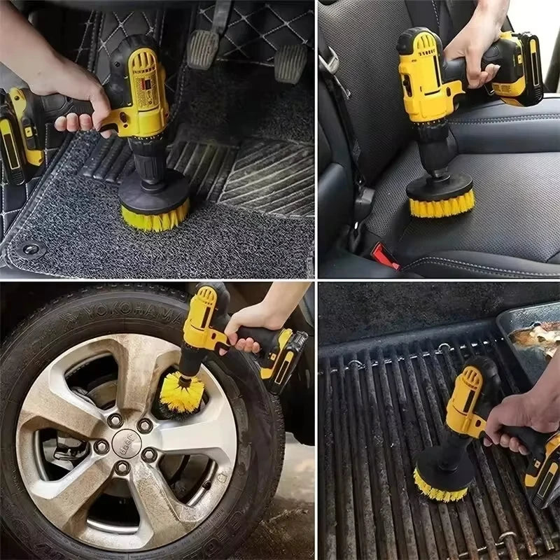 Drill Brush Attachment Set (3-Piece)