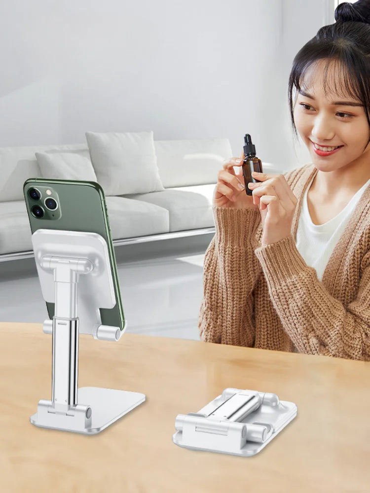 Foldable Desktop Phone Stand with Adjustable Height