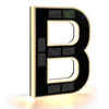 Modern Solar-Powered LED House Number Sign