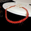 Geometric Rhinestone Choker Necklace