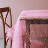Pink Pearl Tulle Table Runner for Wedding and Event Decor