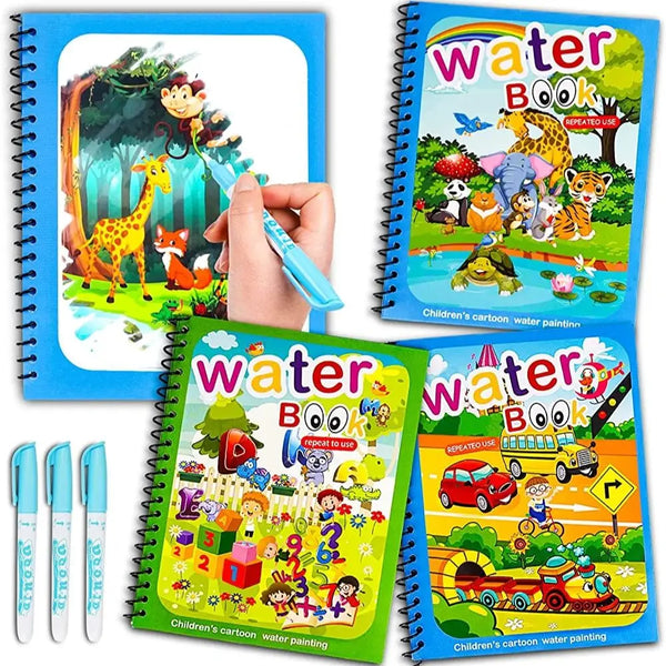 Wiederverwendbares Zauber-Wasser-Malbuch für Kinder