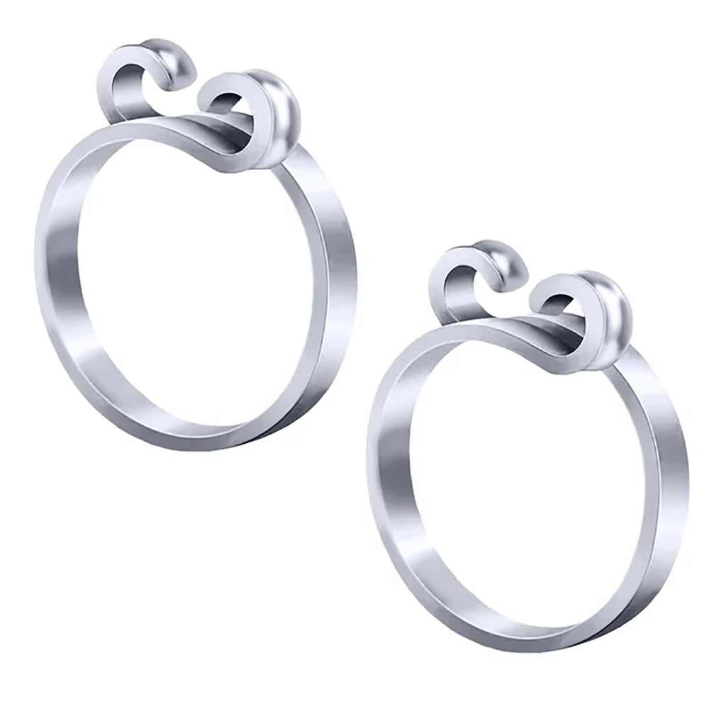 Adjustable Knitting Crochet Loop Rings (Set of 2)