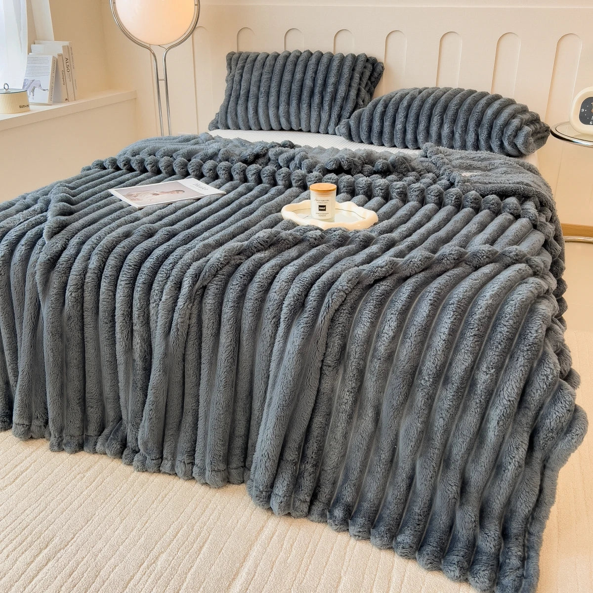 Thick Striped Multifunctional Blanket