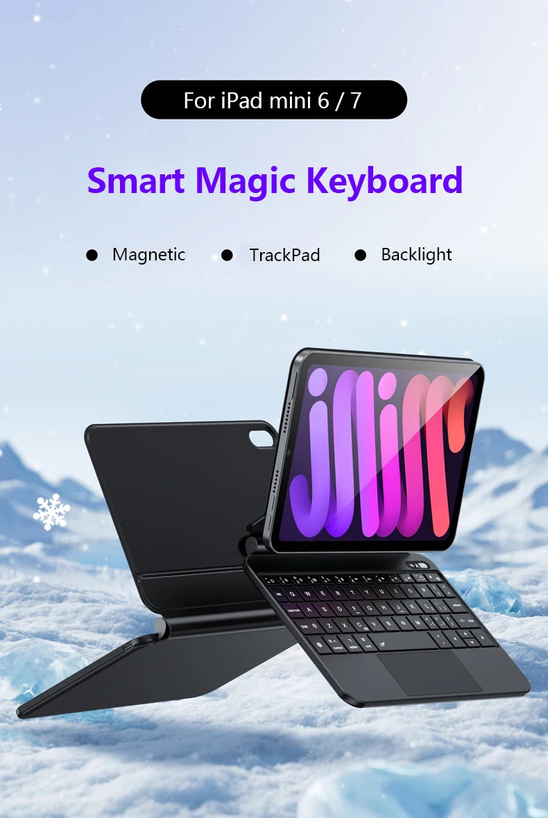 Backlit Keyboard Case with Touchpad for iPad Mini 6 & 7 (8.3-Inch)