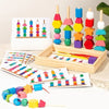 Montessori Wooden Color & Shape Matching Puzzle for Toddlers