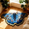 Butterfly-Shaped Plush Rug with Non-Slip Backing