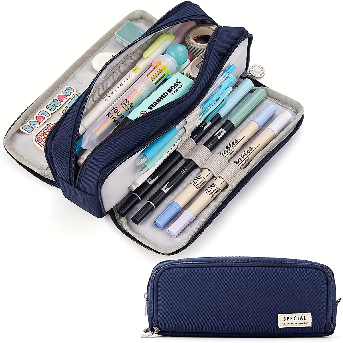 Multi-Layer Pencil Case with Large Capacity