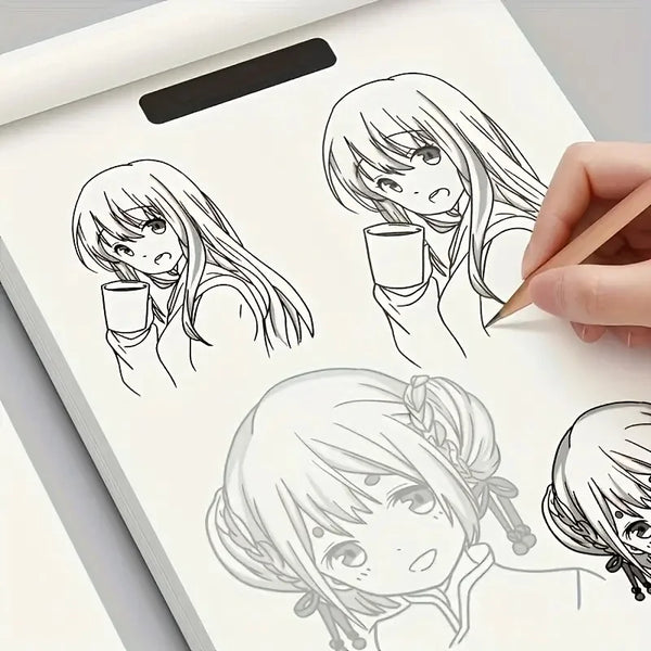 Anime-Liniendruck-Buch für Anfänger