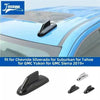 Chrome-style antenna cover trim for Chevrolet Silverado, Suburban, Tahoe, GMC Sierra, and Yukon vehicles