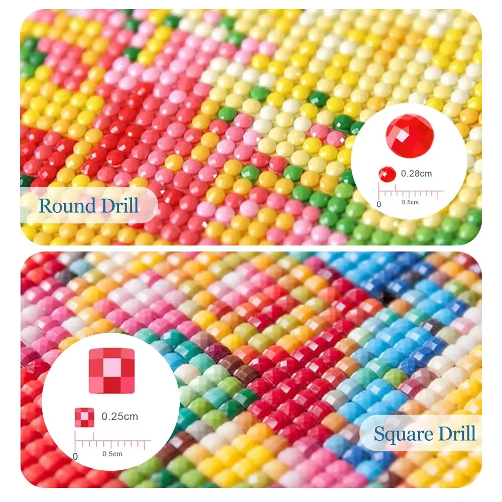 Modern Diamond Painting Kits - Fruit, Floral, and Abstract Designs