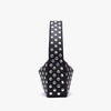 Black Rivet Shoulder Bag with Motorcycle Edge