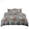 Botanical Leaf Print Duvet Cover Set with Pillowcases