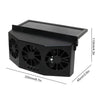 Solar-Powered Car Ventilation Fan with Rechargeable Battery