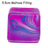 Squishy Stress Relief Cube with Soothing Swirl Design