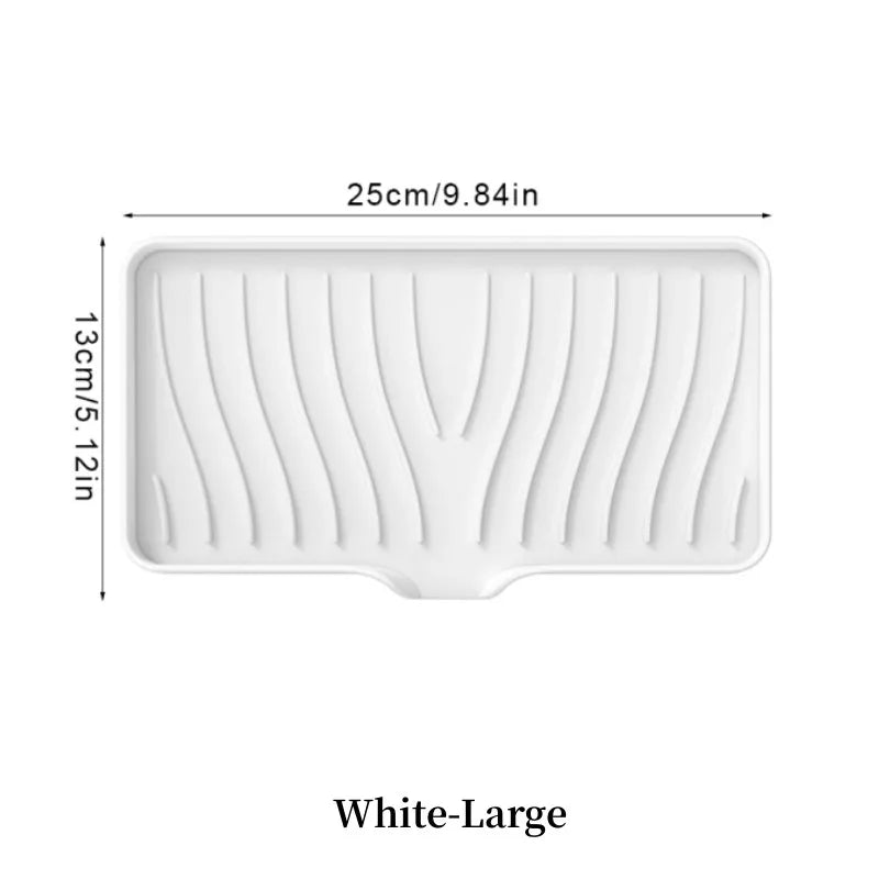 Silicone Drain Soap Dish with Anti-Slip Base