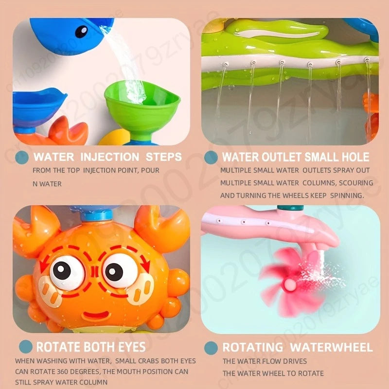 Interactive Suction Cup Bath Toy Set
