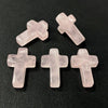 Natural Stone Cross Pendant Charm for Jewelry Making
