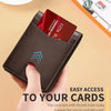 Slim Carbon Fiber Trifold Wallet with RFID Protection