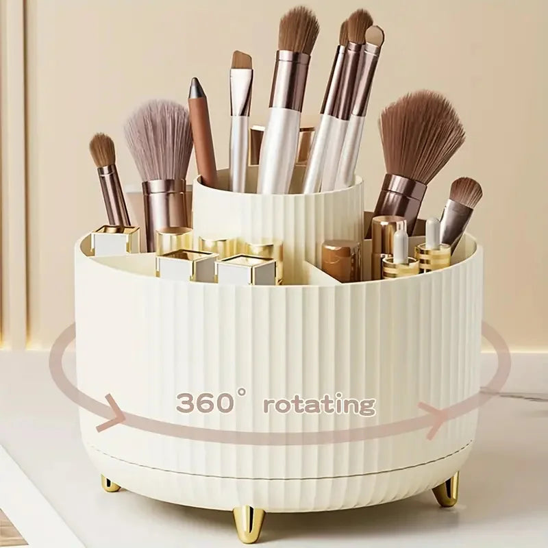 360° Rotating Makeup Brush Holder