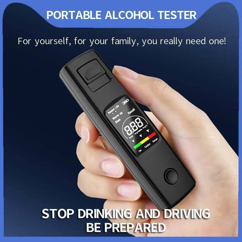 Portable Digital Breathalyzer with Type-C Charging