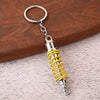 Gearbox Keychain with Turbo Hub and Brake Disc Pendant
